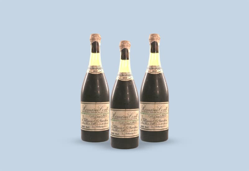 1945 Domaine de la Romanée-Conti, Romanée-Conti Grand Cru：558,000 美元
